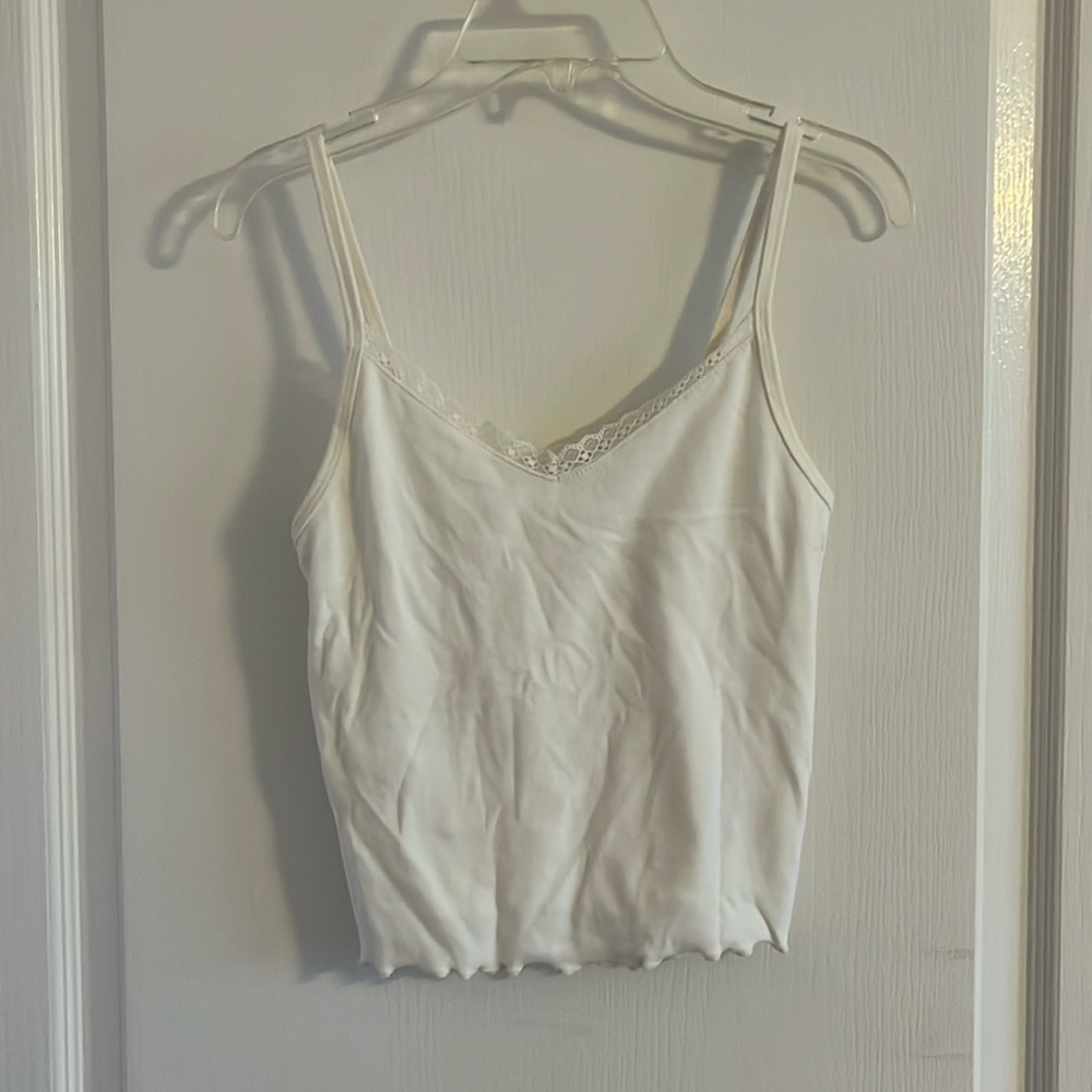 American Eagle White Crop Top